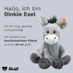 Steiff Kuscheltier Dinkie Esel, Stofftier mit Kunststoffaugen, Kinder, Jungen & Mädchen, Friends, Plüschtier 20 cm – Bild 5